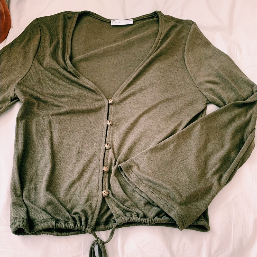 Hunter green long sleeve